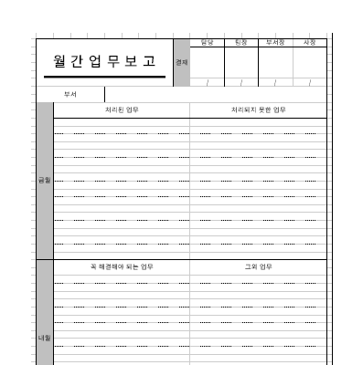 월간업무보고